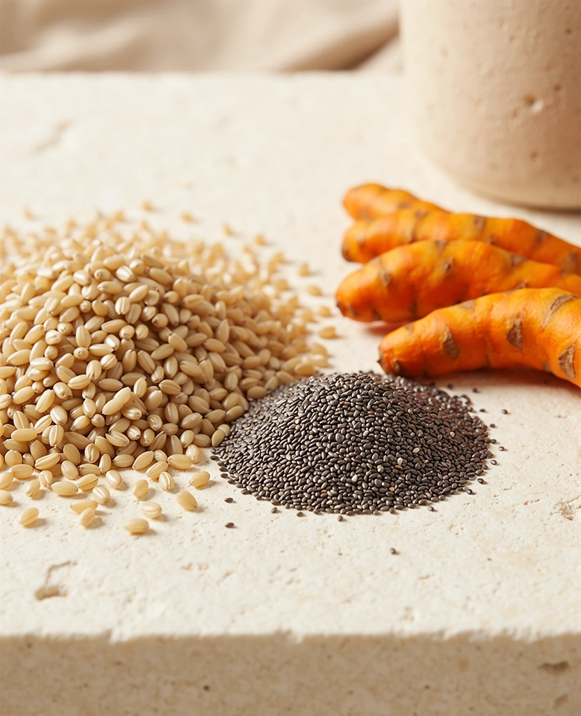 Selezione di ingredienti naturali di alta qualità