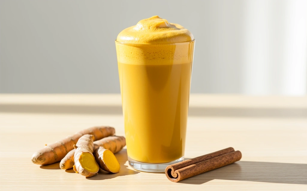 Latte alla curcuma e benessere